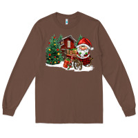 Chestnut christmas gnomes barnyard Long Sleeve Tee - FaDigitalArtStudio