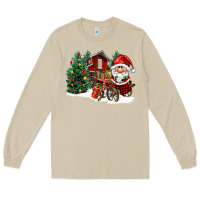 Mushroom christmas gnomes barnyard Long Sleeve Tee - FaDigitalArtStudio