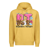 Antique Gold respiratory therapist Premium Hoodie - MaliasSmallBusiness