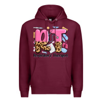 Burgundy respiratory therapist Premium Hoodie - MaliasSmallBusiness