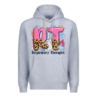 Heather Grey respiratory therapist Premium Hoodie - MaliasSmallBusiness