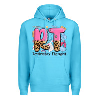 Ocean Blue respiratory therapist Premium Hoodie - MaliasSmallBusiness