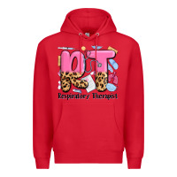 Red respiratory therapist Premium Hoodie - MaliasSmallBusiness