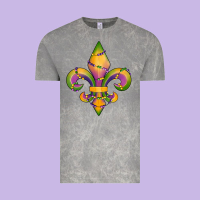 Vintage Tee mardi gras fleur de lis