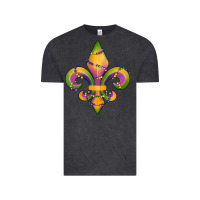 Vintage Black mardi gras fleur de lis Vintage Tee - RanaPortraitStore