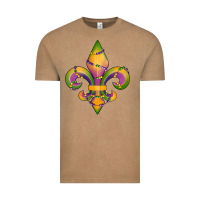 Vintage Coffee mardi gras fleur de lis Vintage Tee - RanaPortraitStore