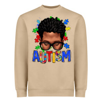 Mushroom autism afro man Heavyweight Sweatshirt - texasbilliewilder