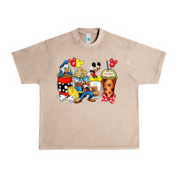 French Oak cartoon characters coffee cups Urban Heavy Tee - Zillion Design Studio
