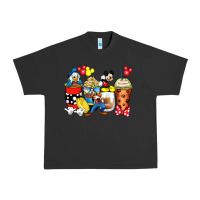 Pigment Black cartoon characters coffee cups Urban Heavy Tee - Zillion Design Studio