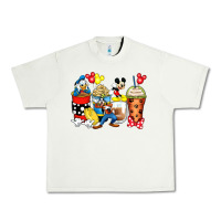 Pistachio cartoon characters coffee cups Urban Heavy Tee - Zillion Design Studio
