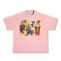 Salmon cartoon characters coffee cups Urban Heavy Tee - Zillion Design Studio