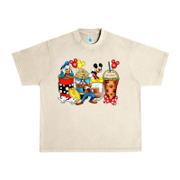 Sandshell cartoon characters coffee cups Urban Heavy Tee - Zillion Design Studio