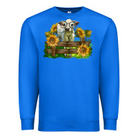 True Royal charolais heifer with sunflowers Premium Sweatshirt - LillyAllenDesigns