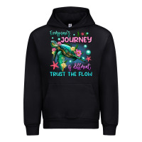 Black everyone's journey is different trust the flow Urban Hoodie - Artiststas