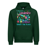Forest Green everyone's journey is different trust the flow Urban Hoodie - Artiststas