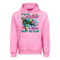 Fuchsia Pink everyone's journey is different trust the flow Urban Hoodie - Artiststas