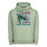 Pigment Oil Green everyone's journey is different trust the flow Urban Hoodie - Artiststas