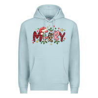 Blue Mist merry Premium Hoodie - MaliasSmallBusiness