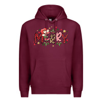 Burgundy merry Premium Hoodie - MaliasSmallBusiness