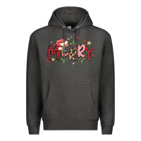 Charcoal Heather merry Premium Hoodie - MaliasSmallBusiness