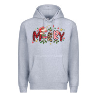 Heather Grey merry Premium Hoodie - MaliasSmallBusiness