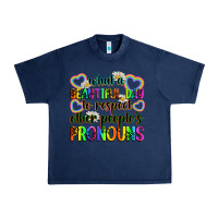 Navy what a beautiful day to respect other people's pro Urban Heavy Tee - Zillion Design Studio