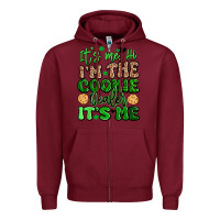 Burgundy it's me hi i'm the cookie dealer it's me girl scou Zipper Hoodie - Artiststas