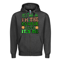 Charcoal Heather it's me hi i'm the cookie dealer it's me girl scou Zipper Hoodie - Artiststas