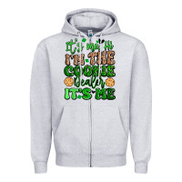 Heather Grey it's me hi i'm the cookie dealer it's me girl scou Zipper Hoodie - Artiststas