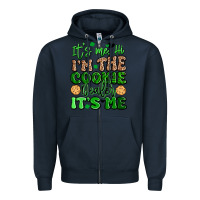 Navy it's me hi i'm the cookie dealer it's me girl scou Zipper Hoodie - Artiststas