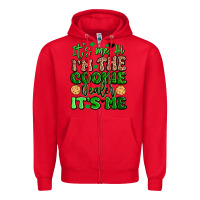 Red it's me hi i'm the cookie dealer it's me girl scou Zipper Hoodie - Artiststas