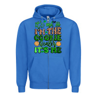 True Royal it's me hi i'm the cookie dealer it's me girl scou Zipper Hoodie - Artiststas