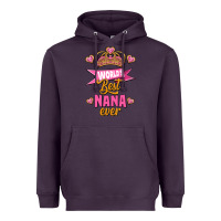 Plum world's best nana ever Heavyweight Hoodie - Jasminsmagicworld