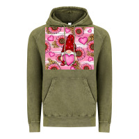 Vintage Olive valentines day gnomes Vintage Hoodie - RanaPortraitStore