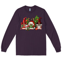 Plum christmas gnomies Long Sleeve Tee - FaDigitalArtStudio