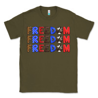 Army Green 4th of july freedom Classic Tee - HRA Design Shop
