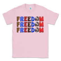 Bubblegum Pink 4th of july freedom Classic Tee - HRA Design Shop