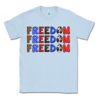 Dusty Blue 4th of july freedom Classic Tee - HRA Design Shop