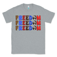 Heather Grey 4th of july freedom Classic Tee - HRA Design Shop