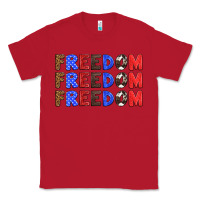 Red 4th of july freedom Classic Tee - HRA Design Shop