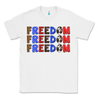 White 4th of july freedom Classic Tee - HRA Design Shop