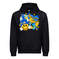 Black retro disco ball the lucky few smile face Urban Hoodie - Artiststas