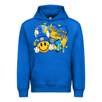 Cobalt retro disco ball the lucky few smile face Urban Hoodie - Artiststas