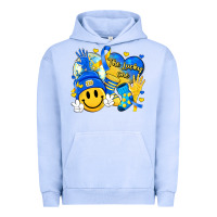 Pigment Grape Ice retro disco ball the lucky few smile face Urban Hoodie - Artiststas