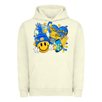 Pigment Pistachio retro disco ball the lucky few smile face Urban Hoodie - Artiststas