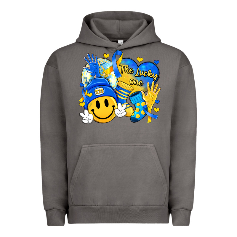 Retro Disco Ball The Lucky Few Smile Face Urban Hoodie by Artiststas | Teevron