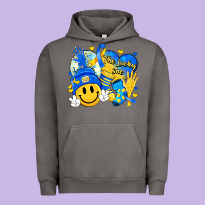 Retro Disco Ball The Lucky Few Smile Face Urban Hoodie Designed By Artiststas