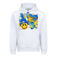 White retro disco ball the lucky few smile face Urban Hoodie - Artiststas