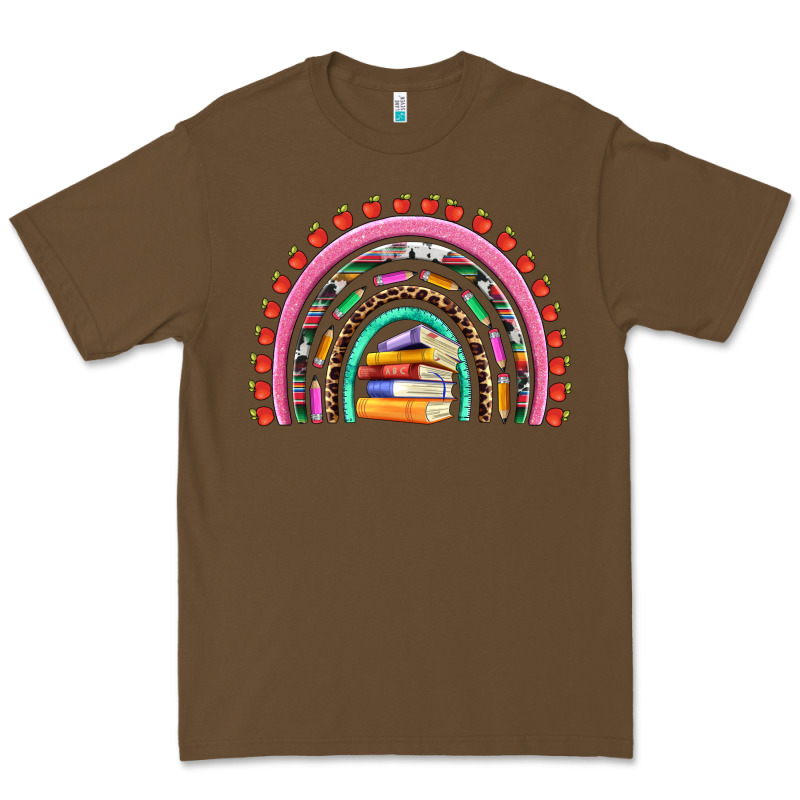 Teacher Pen Apple Books Rainbow Premium Tee by Artiststas | Teevron