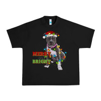 Black merry and bright pitbull Urban Heavy Tee - RanaPortraitStore